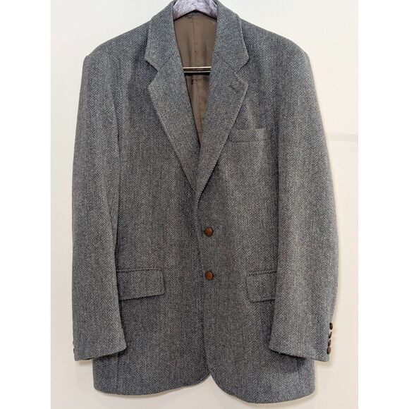 Vintage Orvis Harris Tweed 42R Blazer Made in England Wool Heritage - Picture 2 of 9